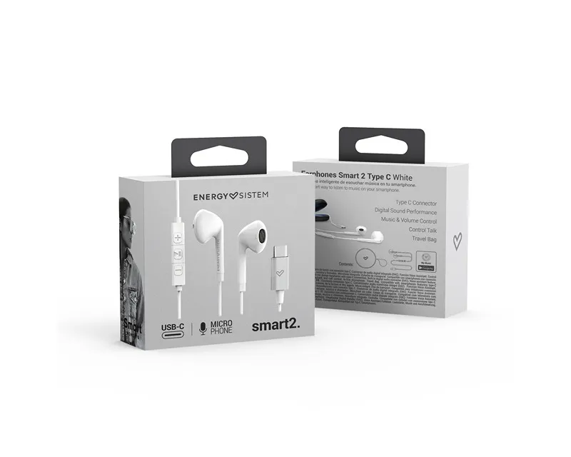 ENERGY SISTEM Smart 2 Type C slušalice sa mikrofonom bele (M44899) Slika 6