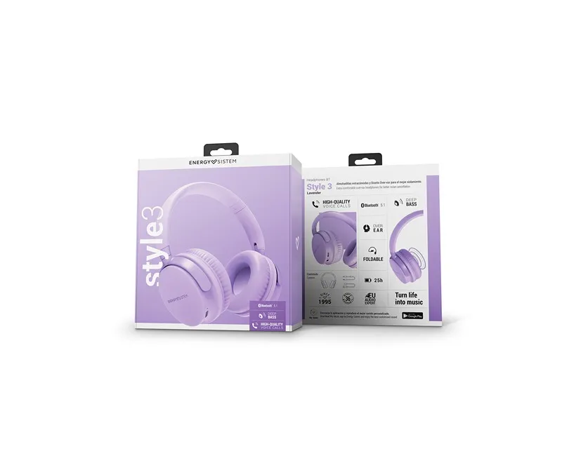 ENERGY SISTEM Style 3 Lavender bežične slušalice ljubičaste (M45305) Slika 6
