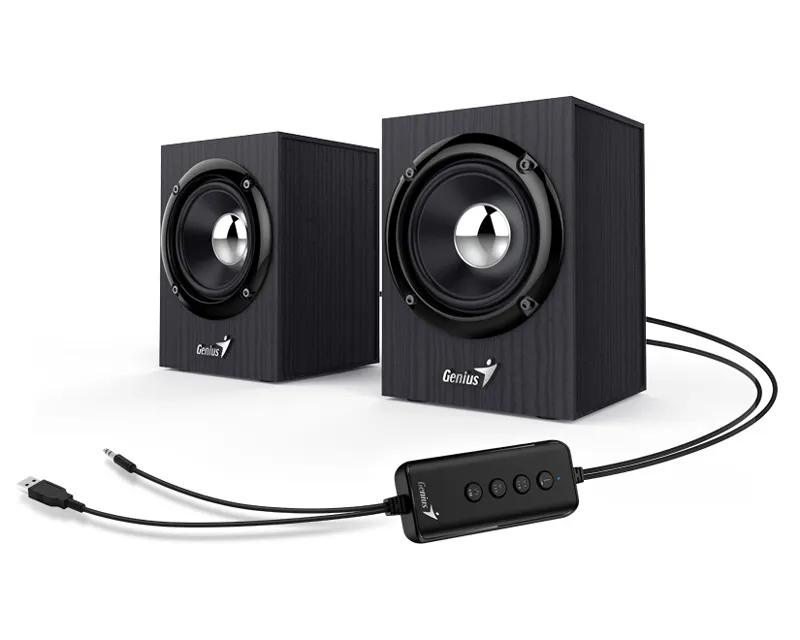 GENIUS SP-HF385BT wood zvučnici crno sivi Slika 2