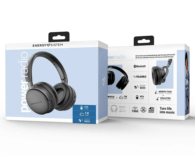 ENERGY SISTEM Power Radio Space Bluetooth slušalice crne (M45531) Slika 6