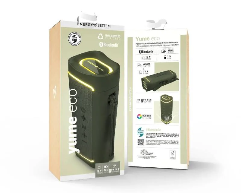 ENERGY SISTEM Yume ECO Green Bluetooth zvučnik zeleni Slika 6