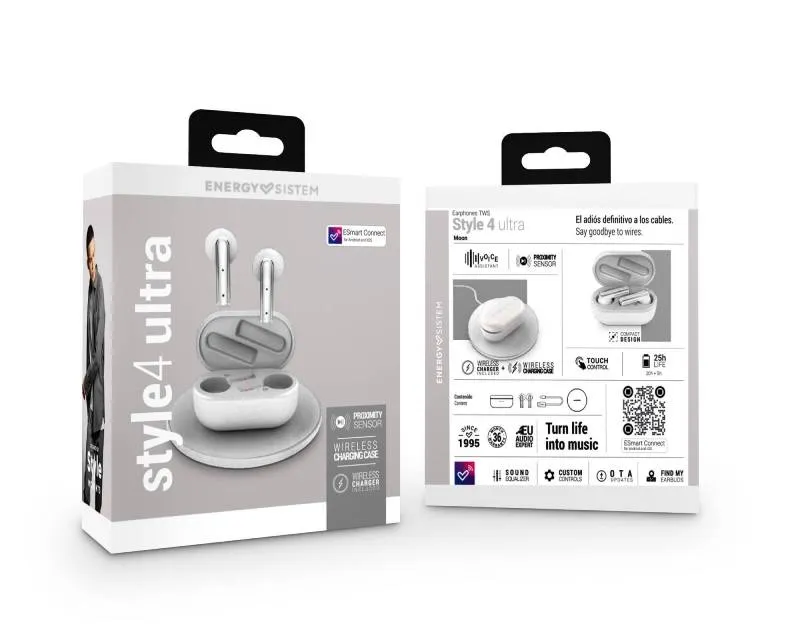 ENERGY SISTEM Style 4 Ultra Moon True Wireless slušalice bele (M45347)  Slika 5
