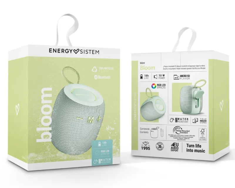 ENERGY SISTEM Mint Bloom prenosni bluetooth zvučnik (M45877) Slika 6