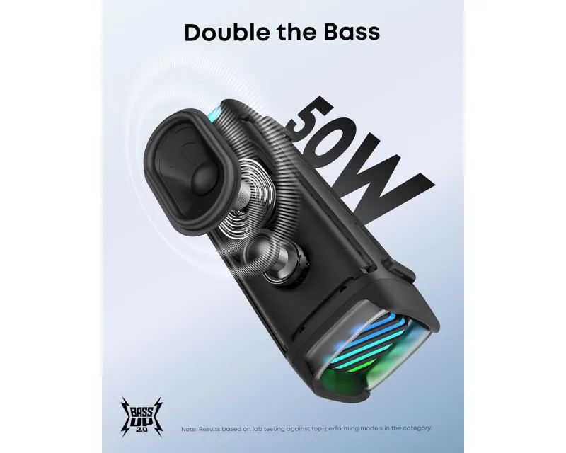 ANKER Soundcore Boom 3i 50W prenosni bluetooth IP68 zvučnik crni Slika 9