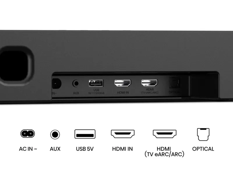 HISENSE AX5140Q Dolby Atmos soundbar sa bežičnim subwooferom crni Slika 3