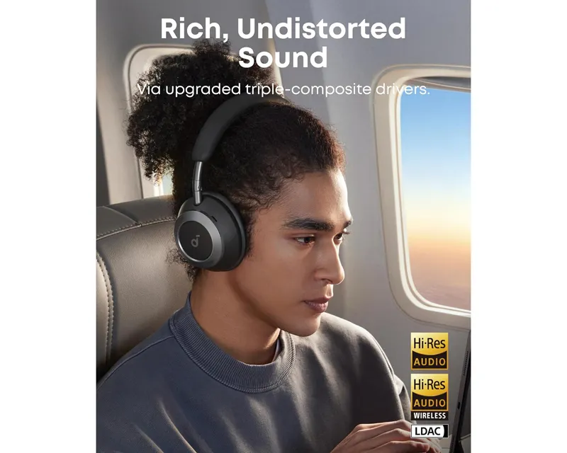 ANKER Soundcore Space One Pro ANC BT slušalice crne  Slika 5