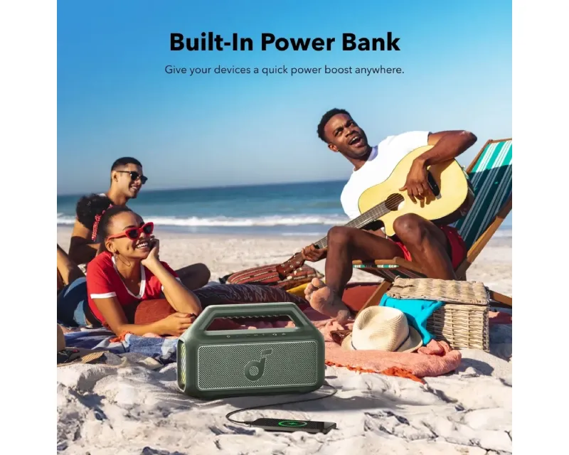 ANKER Soundcore Boom 2 80W 2.1 prenosivi bluetooth IPX7 zvučnik zeleni Slika 7