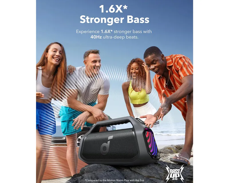 ANKER Soundcore Boom 2 Plus 140W 2.2 prenosivi bluetooth IPX7 zvučnik crni  Slika 4