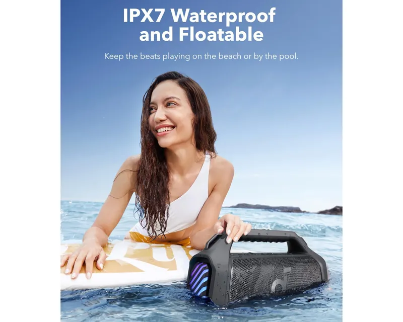 ANKER Soundcore Boom 2 Plus 140W 2.2 prenosivi bluetooth IPX7 zvučnik crni  Slika 6