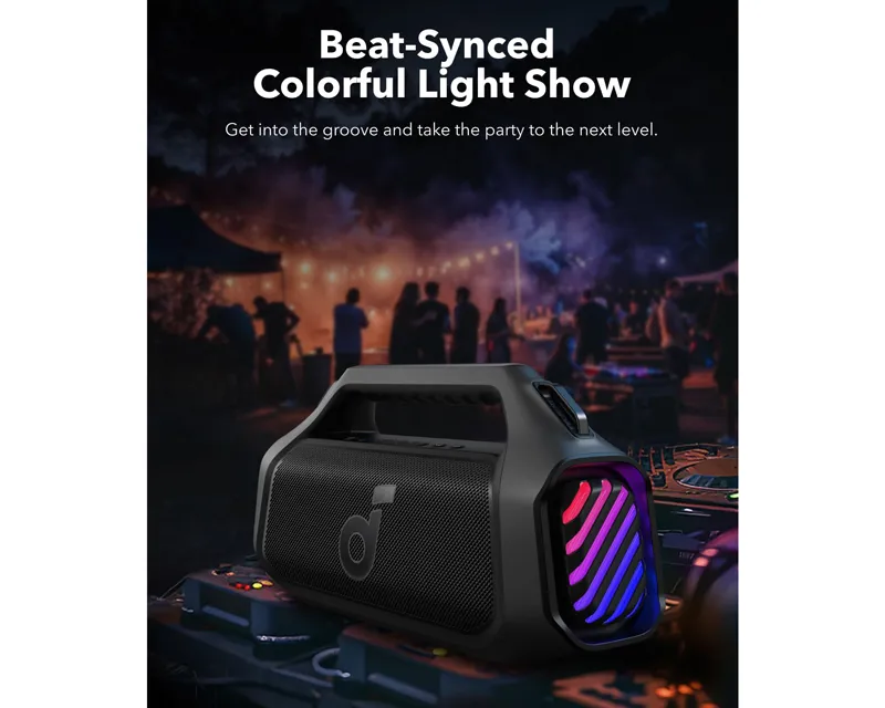 ANKER Soundcore Boom 2 Plus 140W 2.2 prenosivi bluetooth IPX7 zvučnik crni  Slika 8