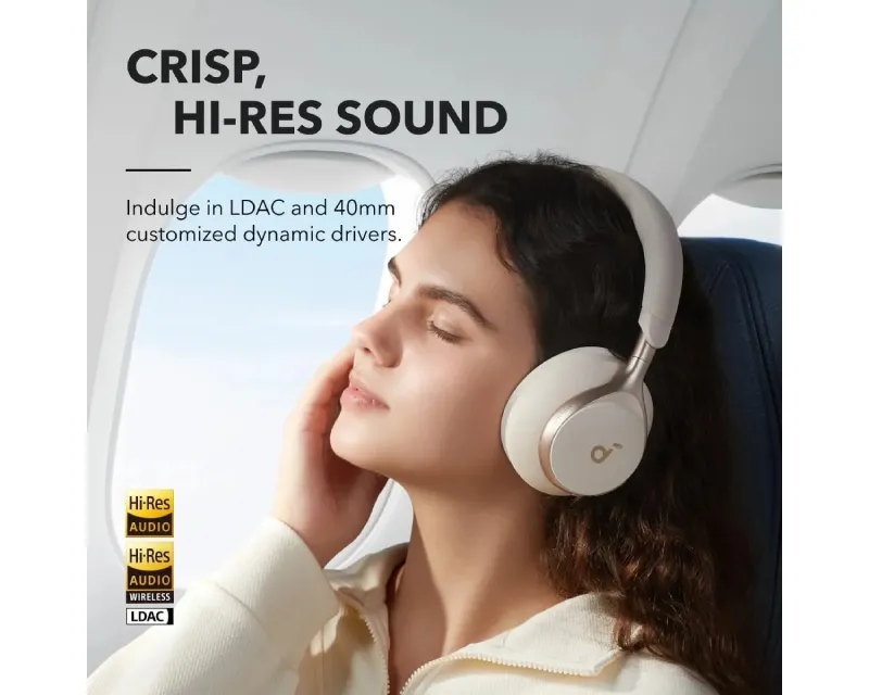 ANKER Soundcore Space One ANC BT slušalice bele Slika 3