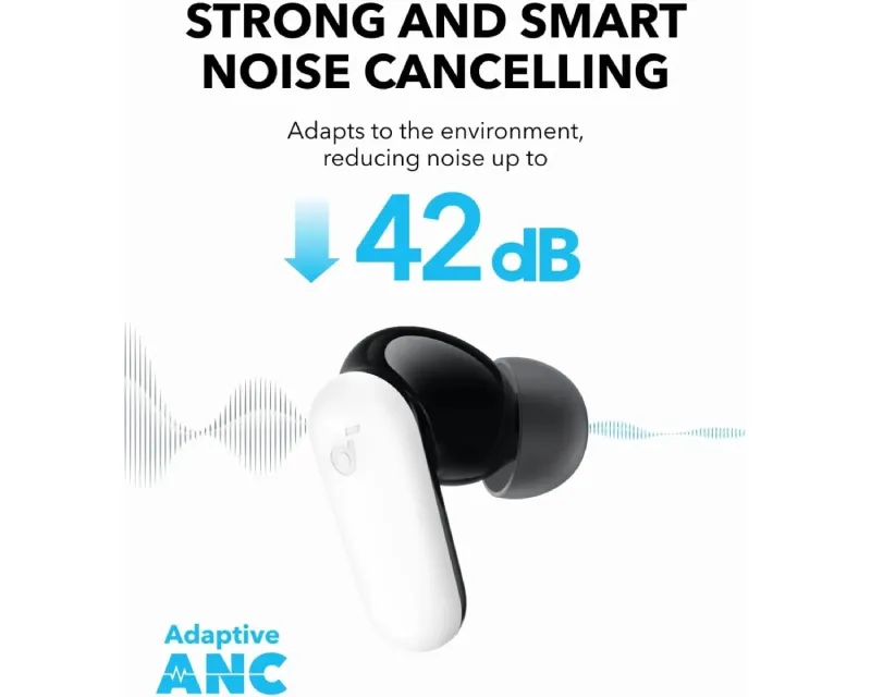 ANKER Soundcore P30i TWS BT bubice sa mikrofonom bele Slika 3