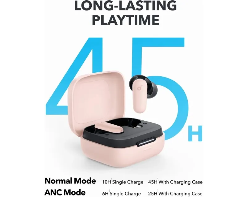 ANKER Soundcore P30i TWS BT bubice sa mikrofonom roze Slika 4