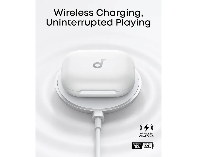 ANKER Soundcore AeroFit 2 BT bubice sa mikrofonom bele Slika 4