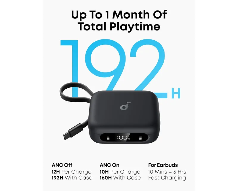 ANKER Soundcore P41i ANC BT bubice sa mikrofonom crne Slika 4