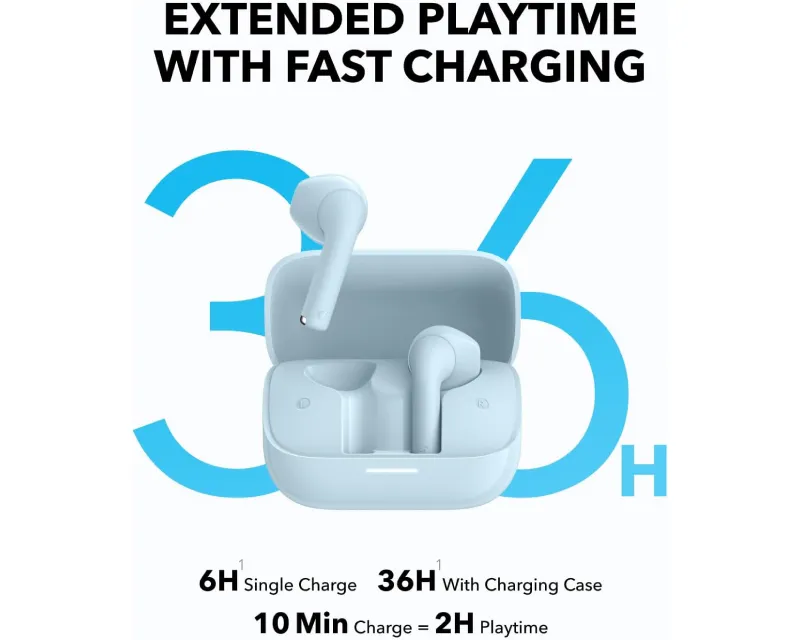 ANKER Soundcore K20i TWS BT bubice sa mikrofonom plave Slika 5
