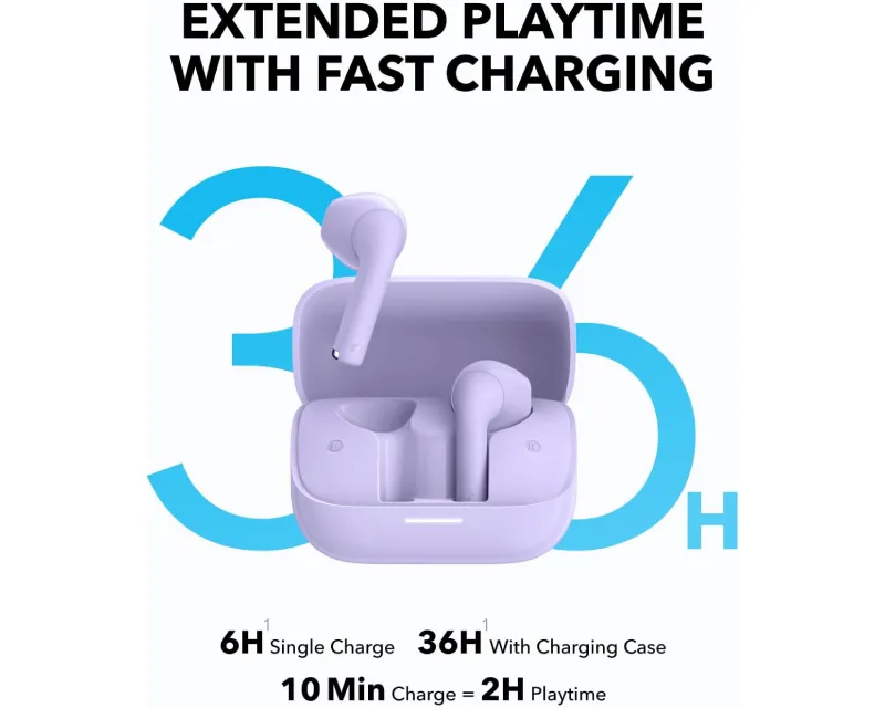 ANKER Soundcore K20i TWS BT bubice sa mikrofonom ljubičaste Slika 5