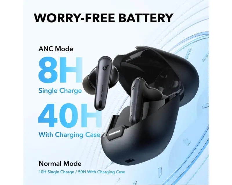 ANKER Soundcore Liberty 4 NC TWS ANC BT bubice sa mikrofonom crne Slika 6