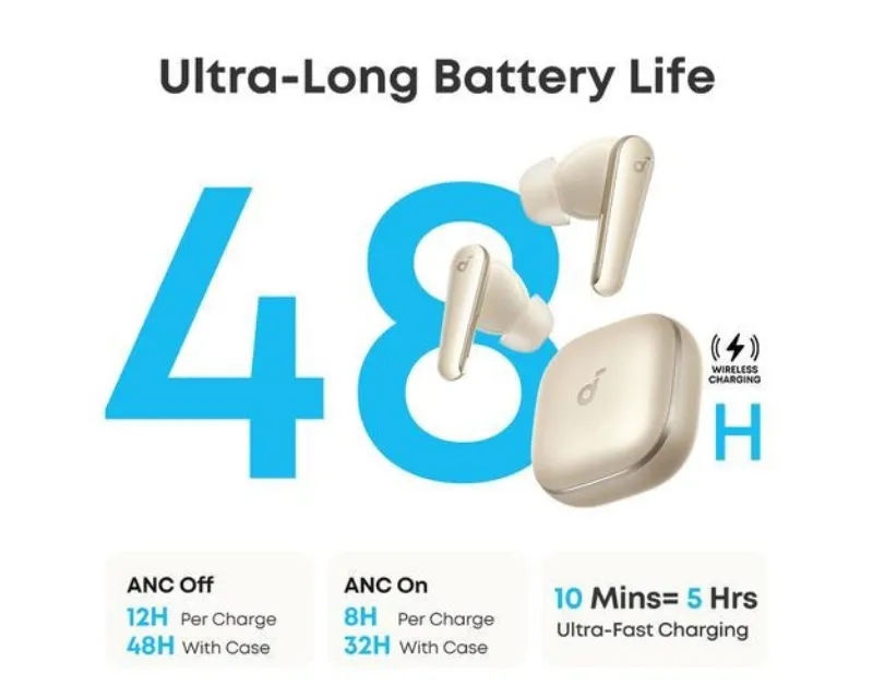 ANKER Soundcore Liberty 5 TWS ANC BT bubice sa mikrofonom zlatne Slika 2