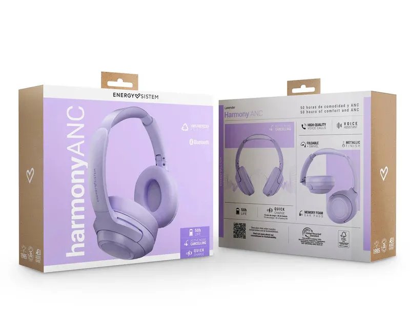 ENERGY SISTEM Lavender Harmony ANC slušalice ljubičaste (M45948)  Slika 4
