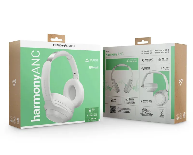 ENERGY SISTEM Snow Harmony ANC slušalice bele (M45950)  Slika 4