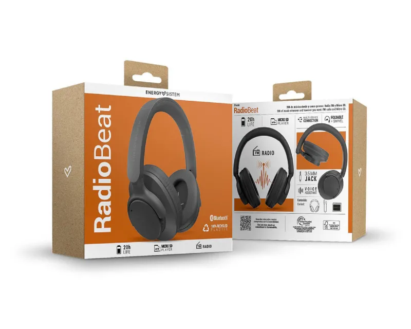 ENERGY SISTEM Black RadioBeat Bluetooth slušalice crne (M45974)  Slika 6