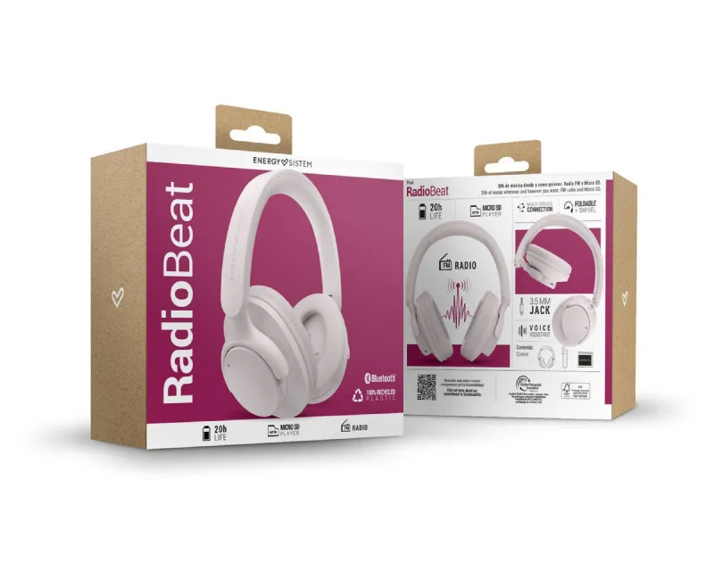 ENERGY SISTEM Pink RadioBeat Bluetooth slušalice roze (M45973)  Slika 6