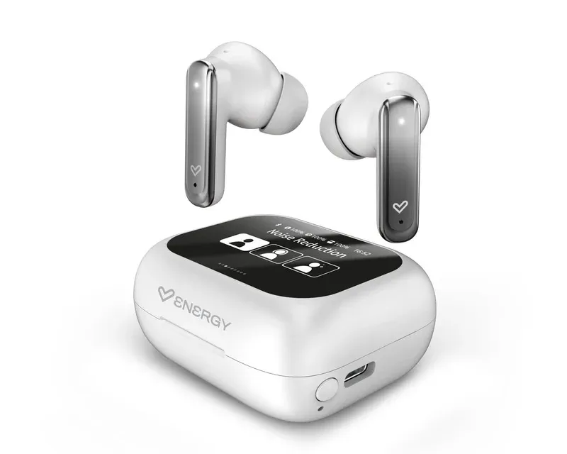 ENERGY SISTEM Snow ScreenSound True Wireless slušalice bele (M45988) Slika 1