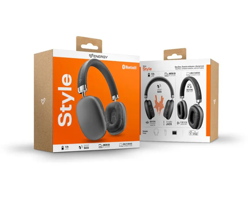 ENERGY SISTEM Space Style Bluetooth slušalice crne (M49003)  Slika 4