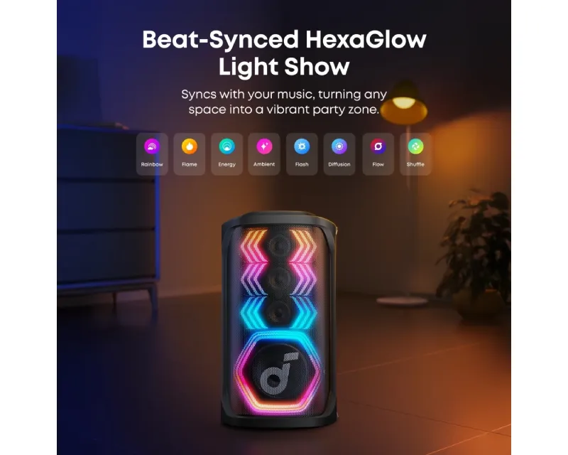 ANKER Soundcore Rave 3S 200W prenosivi bluetooth IPX4 zvučnik crni  Slika 3