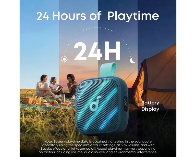 ANKER Soundcore Boom Go 3i 15W prenosni bluetooth IP68 zvučnik plavi  Slika 3