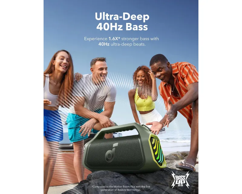 ANKER Soundcore Boom 2 Plus 140W 2.2 prenosivi bluetooth IPX7 zvučnik zeleni  Slika 2