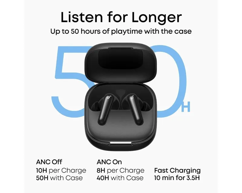 ANKER soundcore R60i NC BT bubice sa mikrofonom crne Slika 2