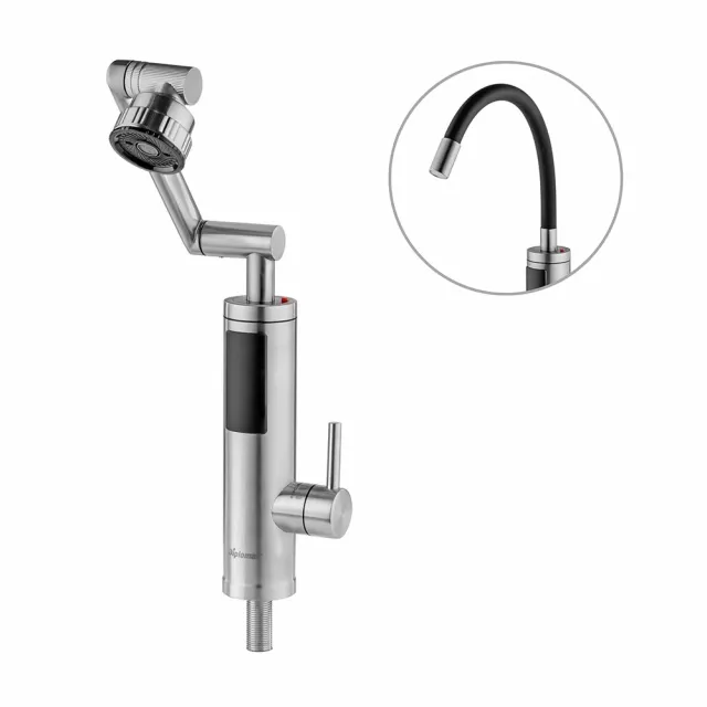 MUHLER Diplomat  QF-919S - Inox slavina sa grejačem vode sa LED svetlom Slika 1