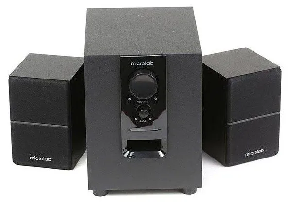 MICROLAB Microlab M106BT Aktivni drveni zvucnici 2.1 10W RMS(5W, 2x2.5W) BLUETOOTH , 3.5mm Slika 2