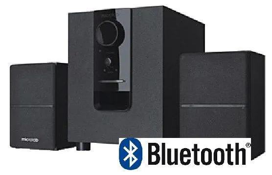 MICROLAB Microlab M106BT Aktivni drveni zvucnici 2.1 10W RMS(5W, 2x2.5W) BLUETOOTH , 3.5mm Slika 3