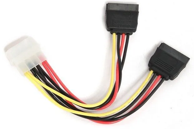 GEMBIRD CC-SATA-PSY Gembird 2 xSerial ATA power supply kabl flat 15cm A Slika 1