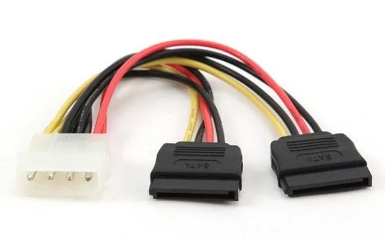 GEMBIRD CC-SATA-PSY-0.3M Gembird 2 xSerial ATA power supply kabl flat 30cm Slika 2