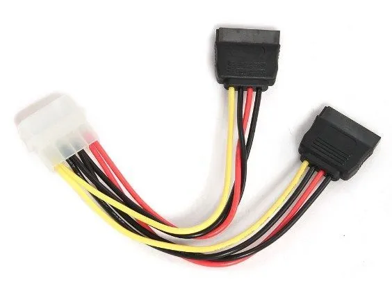 GEMBIRD CC-SATA-PSY-0.3M Gembird 2 xSerial ATA power supply kabl flat 30cm Slika 1