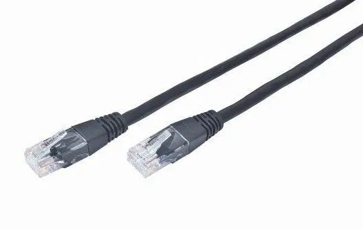 GEMBIRD PP12-0.5M/BK Gembird Mrezni kabl, CAT5e UTP Patch cord 0.5m black Slika 1