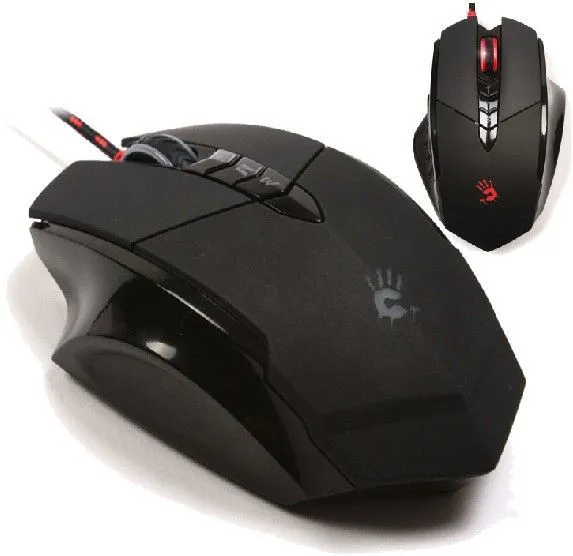 A4 TECH A4-V7M A4Tech Multi-Core Bloody Gun3 Gejmerski opt. mis, 1000Hz/200-3200 Dpi, Black USB 122mm Slika 3