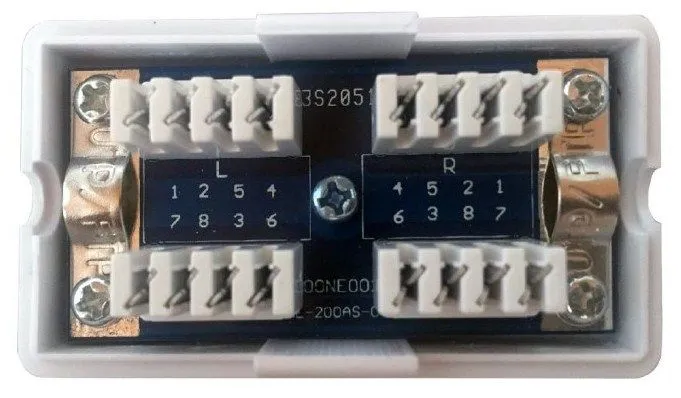 GEMBIRD NCA-LSAS6-01 Gembird Cat.6 LAN coupler, LSA (Krone), shielded (silver color) Slika 3