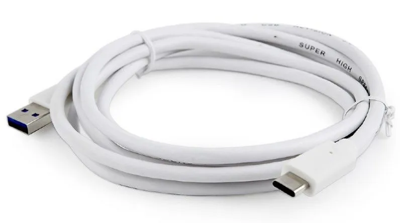 CCP-USB3-AMCM-6-W Gembird 3A/36W USB 3.0 AM to Type-C cable (AM/CM), 1.8 m, white Slika 1