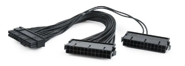 GEMBIRD CC-PSU24-01 Gembird Dvostruki naponski 24-pinski PC produžni kabl, 0,3m Slika 2
