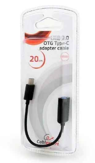 GEMBIRD AB-OTG-CMAF2-01 Gembird USB 2.0 OTG Type-C adapter cable (CM/AF), blister Slika 1