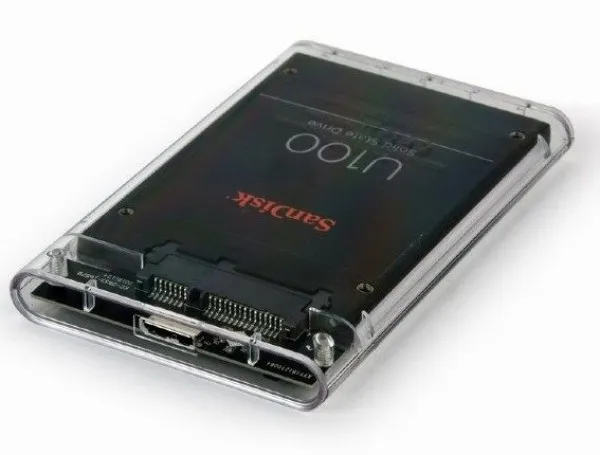 GEMBIRD EE2-U3S9-6 Gembird USB 3.0 Externo kuciste za 2.5 SATA hard diskove 9,5mm transparentni + futrola A Slika 6