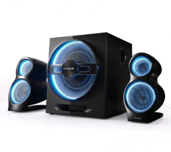 Microlab T10 Aktivni drveni zvucnici 2.1 56W RMS(24W, 2x16W) BLUETOOTH daljinski , 3.5mm Slika 3