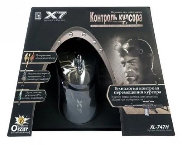 A4 TECH A4-XL-747H A4Tech Gejmerski anti vibrate LASERSKI mis 1000Hz/100-3600Dpi, sa tegovima, USB 123mm Slika 4