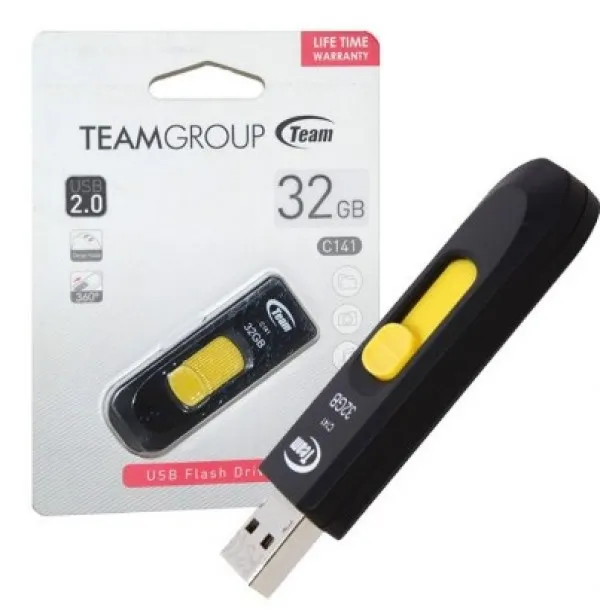 TEAM GROUP TeamGroup 32GB C141 USB 2.0 YELLOW TC14132GY01 Slika 3