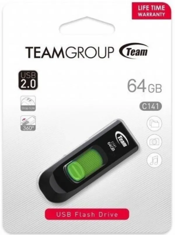 TEAM GROUP TeamGroup 64GB C141 USB 2.0 GREEN TC14164GG01 Slika 3